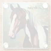 Schönes Paint Horse Glasuntersetzer (Rückseite)