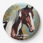 Schönes Paint Horse Pappteller (Vorderseite)