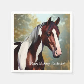 Schönes Paint Horse Serviette (Vorderseite)