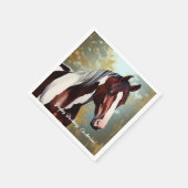 Schönes Paint Horse Serviette (Ecke)