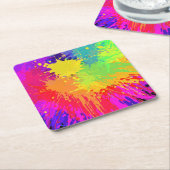 Schönes Paint Splash Untersetzer Set (angewinkelt)