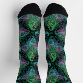 Schönes Paisley-Design Socken (Oben)