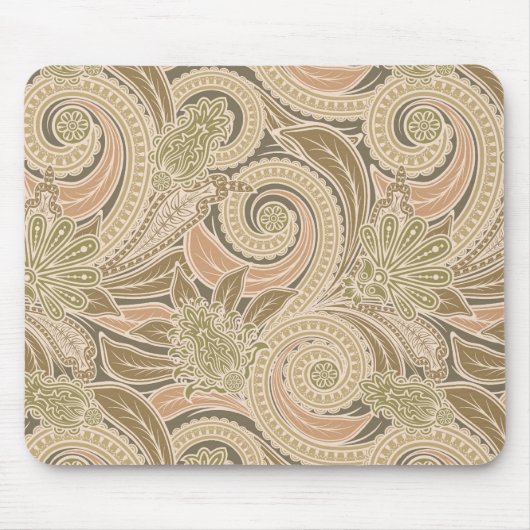 Schönes Paisley-Muster Mousepad (Vorne)