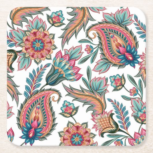 Schönes Paisley Untersetzer Set (Vorderseite)