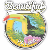 Schönes Palma, Toucan Logo Aufkleber (Vorderseite)