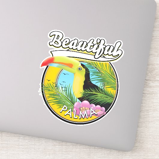 Schönes Palma, Toucan Logo Aufkleber (Detail)