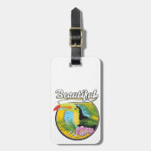 Schönes Palma, Toucan Logo Gepäckanhänger (Vorderseite vertikal)