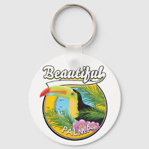 Schönes Palma, Toucan Logo Postcard Schlüsselanhänger