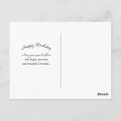 Schönes Palomino Foto Geburtstag Postkarte (Rückseite)