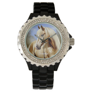 Schönes Palomino Pferd Armbanduhr