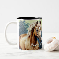 Schönes Palomino Pferd Geburtstag
