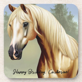 Schönes Palomino Pferd Getränkeuntersetzer