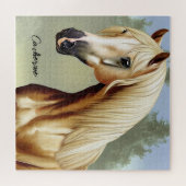 Schönes Palomino Pferd Puzzle (Horizontal)