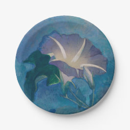 Schönes Papier für die Morgenglorie Pappteller