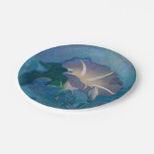 Schönes Papier für die Morgenglorie Pappteller (Schrägansicht)