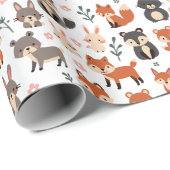 Schönes Papier mit Tiermotiven Geschenkpapier (Rolleneckpunkt)