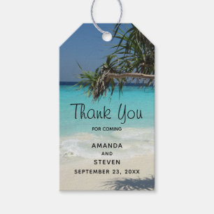 Schönes Paradies für Tropical Beach Ocean Wedding Geschenkanhänger