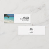 Schönes Paradies für tropische Strände Mini Visitenkarte (Vorne/Hinten)