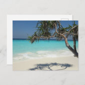 Schönes Paradies für tropische Strände Postkarte (Vorne/Hinten)