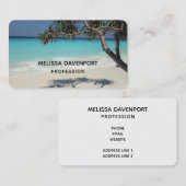 Schönes Paradies für tropische Strände Visitenkarte (Vorne/Hinten)