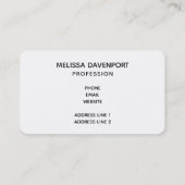 Schönes Paradies für tropische Strände Visitenkarte (Rückseite)