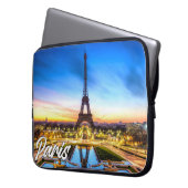 Schönes Paris, Frankreich | Eiffel Tower Laptopschutzhülle (Vorderseite Links)