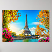 Schönes Paris, Frankreich | Eiffel Tower Poster (Vorne)