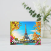 Schönes Paris, Frankreich | Eiffel Tower Postkarte (Stehend Vorderseite)