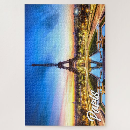 Schönes Paris, Frankreich | Eiffel Tower Puzzle (Vertikal)