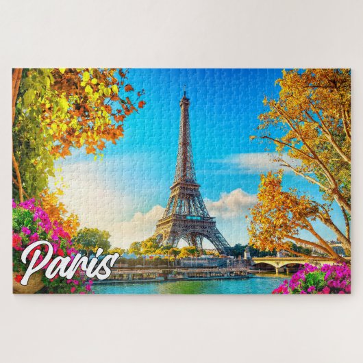 Schönes Paris, Frankreich | Eiffel Tower Puzzle (Horizontal)