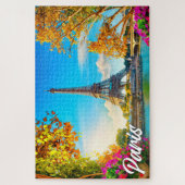 Schönes Paris, Frankreich | Eiffel Tower Puzzle (Vertikal)