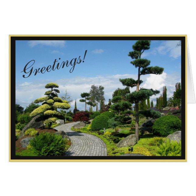 Schönes Park-Foto mit einstellbarem Rahmen (Vorderseite (Horizontal))