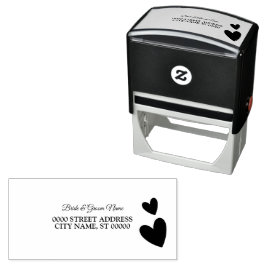 Schönes Party Blumenrahmen Elegante Adresse Permastempel