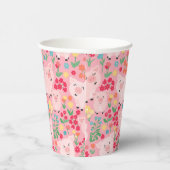 Schönes Party von floralen Schweinezüchtern Pappbecher (Rechts)