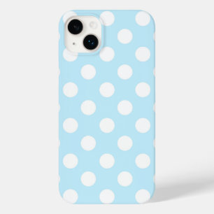 Schönes Pastellblau mit großen Polka-Punkten Case-Mate iPhone 14 Plus Hülle