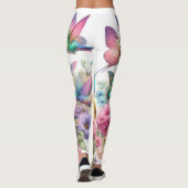 Schönes pastellfarbenes Design - Natur inspiriert Leggings (Rückseite)