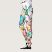 Schönes pastellfarbenes Design - Natur inspiriert Leggings (Links)