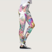 Schönes pastellfarbenes Design - Natur inspiriert Leggings (Rechts)