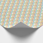 Schönes Pastellfarbenmuster Geschenkpapier (Ecke)
