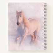 Schönes Pastellpferd Notizblock (Rückseite)