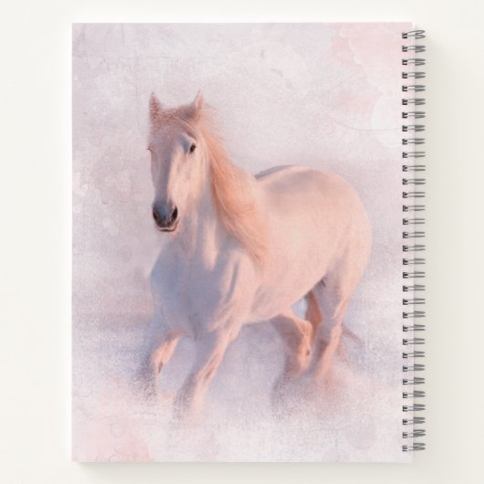 Schönes Pastellpferd Notizblock (Rückseite)