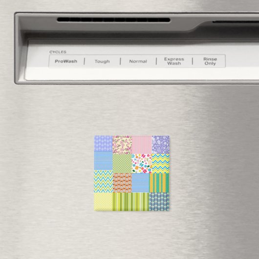 Schönes Patchwork-Design Magnet (In Situ (Geschirrspüler))