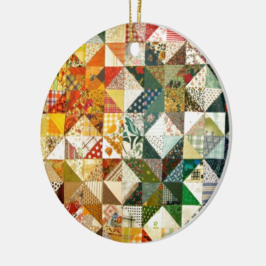 Schönes Patchwork Keramikornament (Links)
