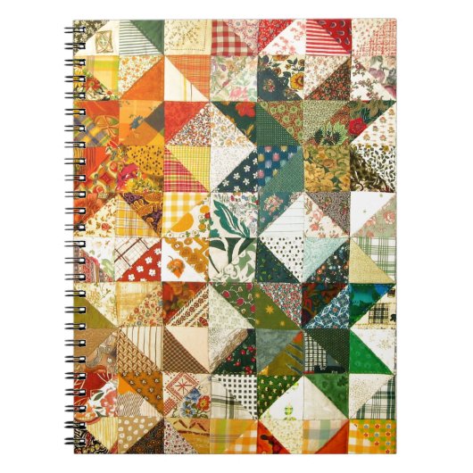 Schönes Patchwork Notizblock (Vorderseite)