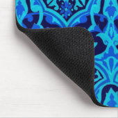 SCHÖNES PATTERIUM - Blau & Schwarz Mousepad (Ecke)