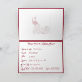 Schönes Peacock Brautparty Einladung (Innenseite)