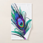 Schönes Peacock Feather Badhandtuch Set (Handtuch)