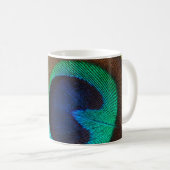 Schönes Peacock Feather Kaffeetasse (VorderseiteRechts)