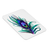Schönes Peacock Feather Magnet (Rechte Seite)