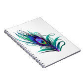 Schönes Peacock Feather Notizblock (Rechte Seite)